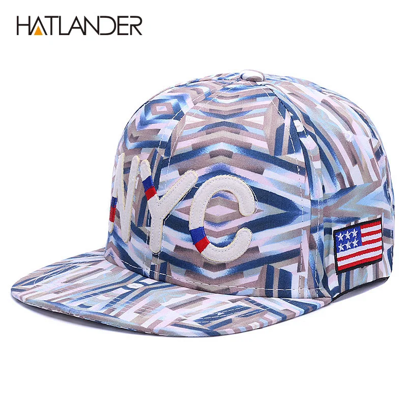 Женские бейсболки HATLANDER Хлопковые в стиле хип хоп с вышитыми буквами snapback