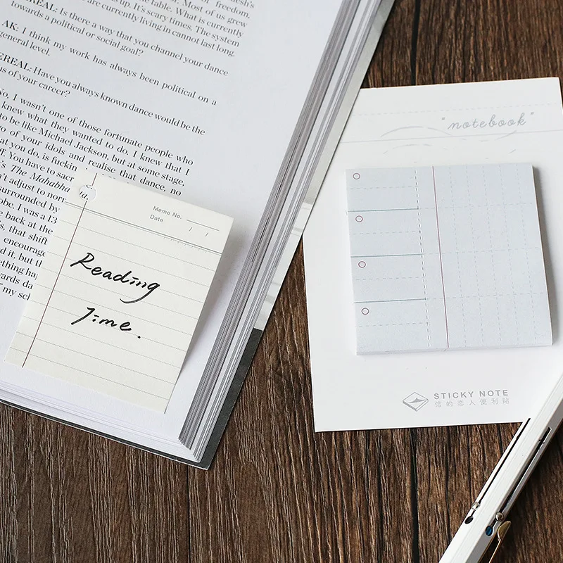 24 pcs/Lot Notebook sticky note Post sticker Diary book list agenda