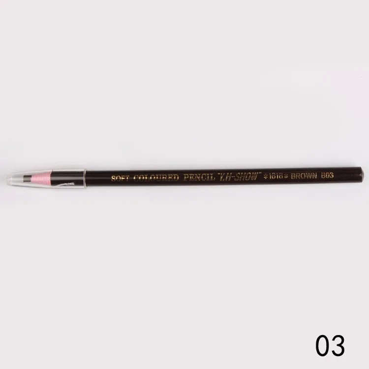 6 шт./лот Макияж бренд брови карандаш для глаз Enhancer Водонепроницаемый бровей ручка долговечный брови, чтобы глаз Косметика Eye Liner - Цвет: Dark coffee