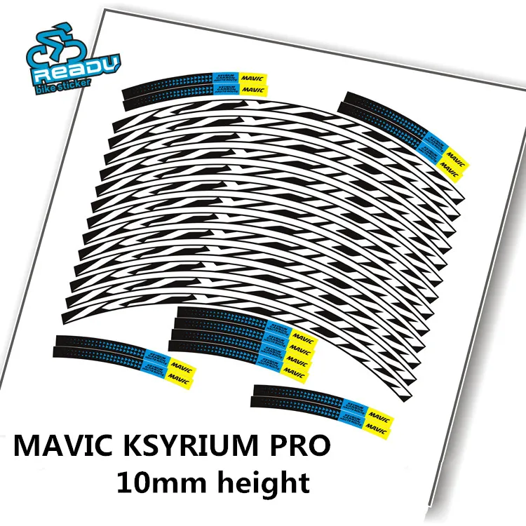 

MAVIC KSYRIUM PRO Climbing Wheel Rim Stickers Aluminum Alloy Wheels 20mm 25mm Bike Rims Decals 10mm Bike Stickers