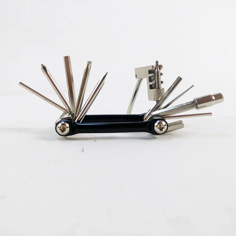 

Free shipping 11 in 1 Multifunction Bicycle Repair Tools Kit Hex Spoke Wrench Screwdriver 11 In 1,cut chain device Tool