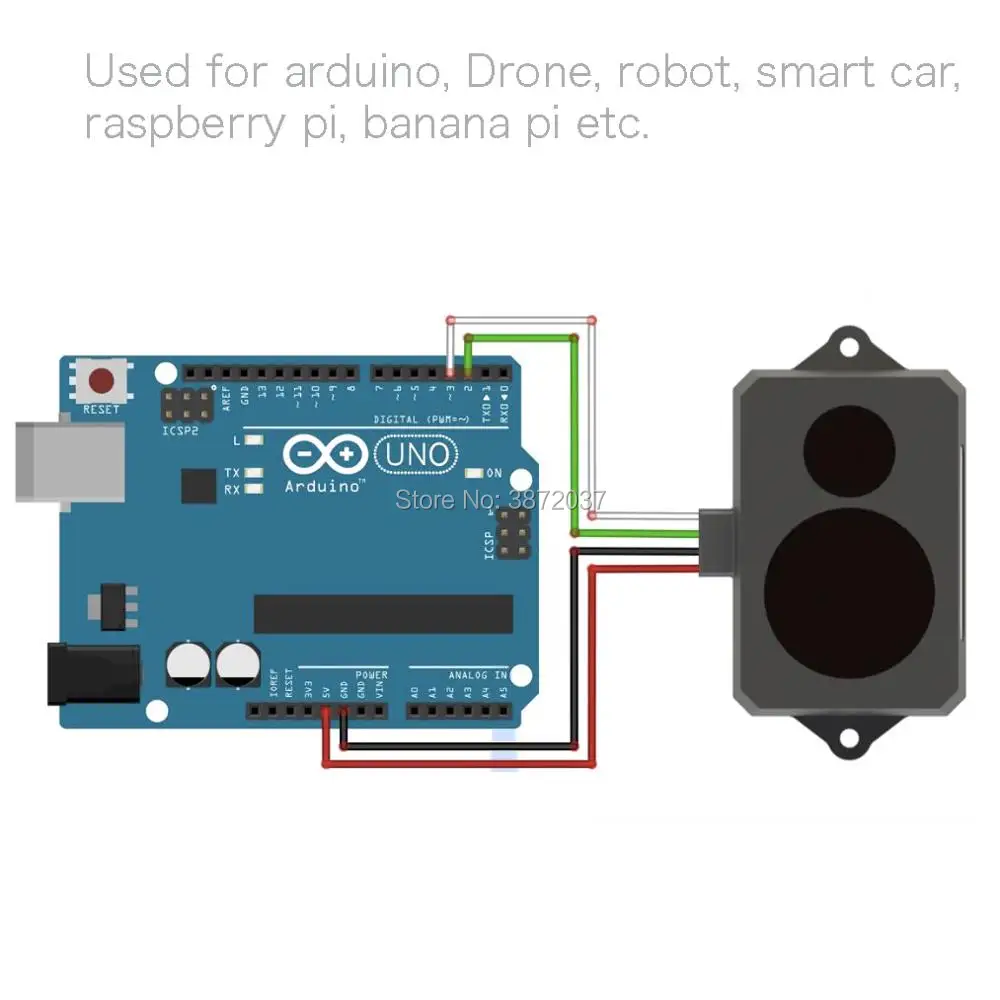 TFmini Lidar дальномер сенсор микро модуль измерения расстояния GPS компас