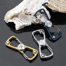 EDC Multifunction Gyro Finger Spinner Fidget Metal Hand Spinner Carabiner Key Chain Autism ADHD Anxiety Stress Relief Focus Toys hot pressure relief toys mini fidget spinner rechargeable automatic rotating flying gyro flying spinner for adults and child