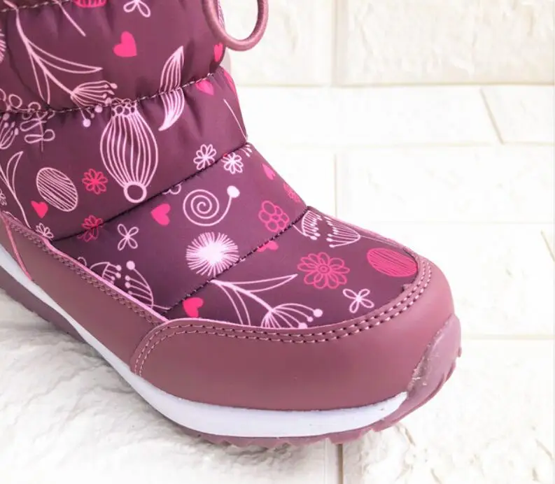 Ботинки для девочек; детские зимние ботинки; зимние теплые утепленные бархатные ботинки