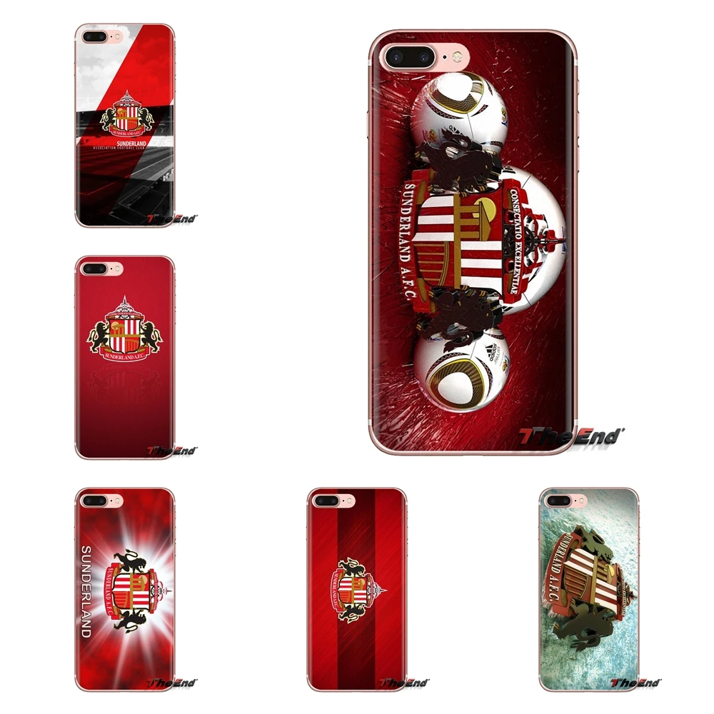 Для Samsung Galaxy A3 A5 A7 A9 A8 Star A6 Plus 2018 2015 2016 2017 TPU Прозрачный чехол Sunderland AFC футбольный