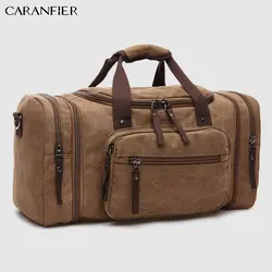 CARANFIER для мужчин повседневное Открытый Путешествия Duffle Восхождение сумки на плечо холст Multi-Fuction портативный складной багаж посылка