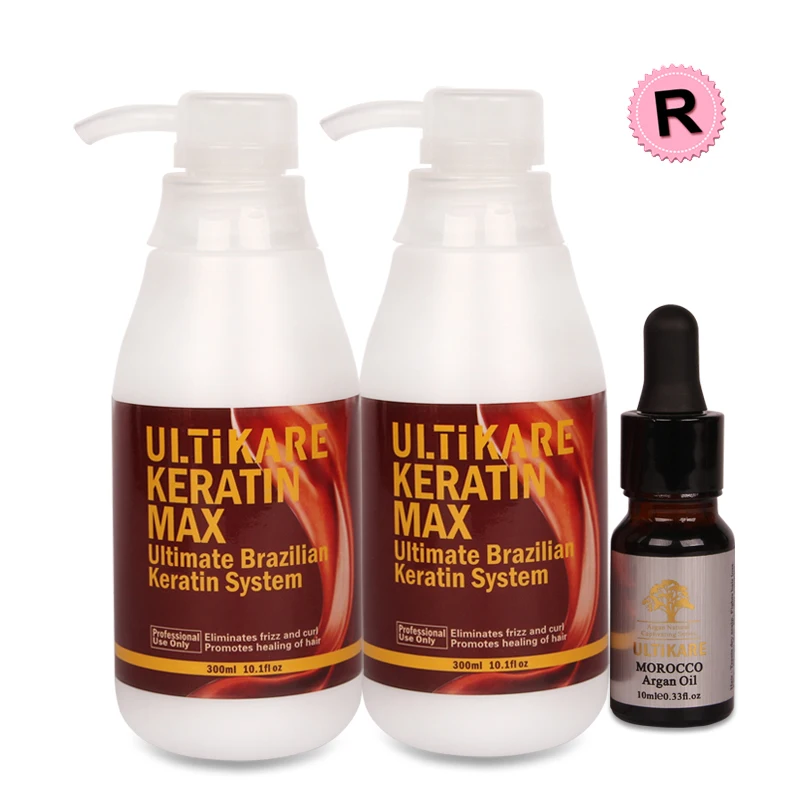 

Cheaper Set 2pcs 12% Formalin 300ml Brazilian Chocolates Keratin Treatment Straightening Smoothy Hair With Free 10ml Argan Oil