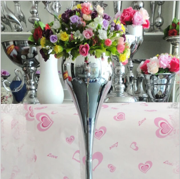 

1.2m tall new style sliver metal stages pillars for wedding centerpiece