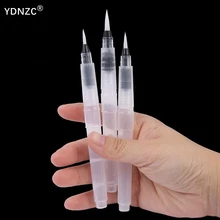 Многоразовая 10 шт водопроводная перьевая ручка, мягкая водная Цветная кисть, Водорастворимая цветная свинцовая одноцветная кисть для рисования, ручка-крючок