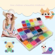 Replenishment Pack 24 Color 3D Jigsaw Puzzle Aquabeads Magic Aquarium Aquarium Bead Children s Jigsaw Puzzle