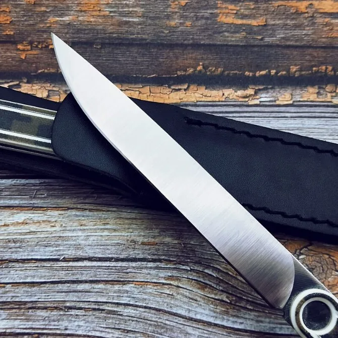 XITUO нож для очистки овощей из нержавеющей стали Острый модный красивый пилинг универсальный нож для улицы прямой нож защитный чехол