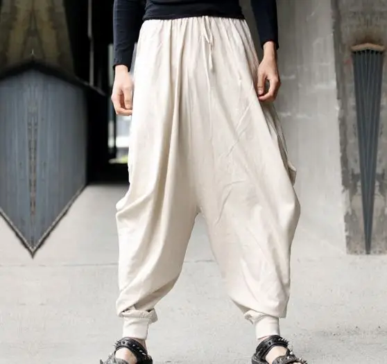 HR0063 Harem Pants Unisex Low Crotch Yoga Trousers