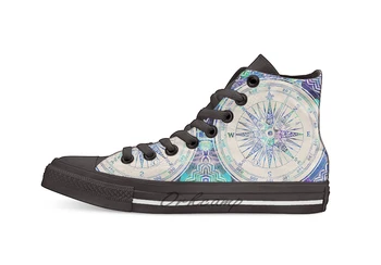 

Follow Your Own Path Design breathable Casual High Top lace-up Canvas shoes sneakers