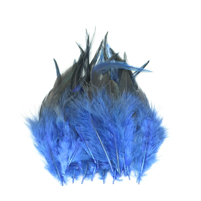 

Wholesale natural 50pcs / lot 10-15cm / 4-6'' beautiful pheasant featherRoyal blue chicken feather DIY craft decoration