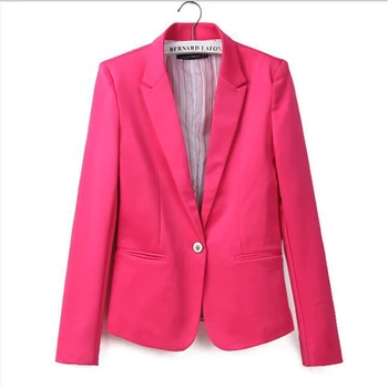 new hot stylish and comfortable women's Blazers Candy color lined with striped  suit   Free Shipping WL2314