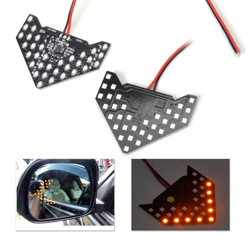 

CITALL 2pcs Rear View Side Mirror Turn Signal Light For Ford focus VW Golf Polo BMW E46 E90 Kia Rio Audi A4 A6 Nissan Qashqai