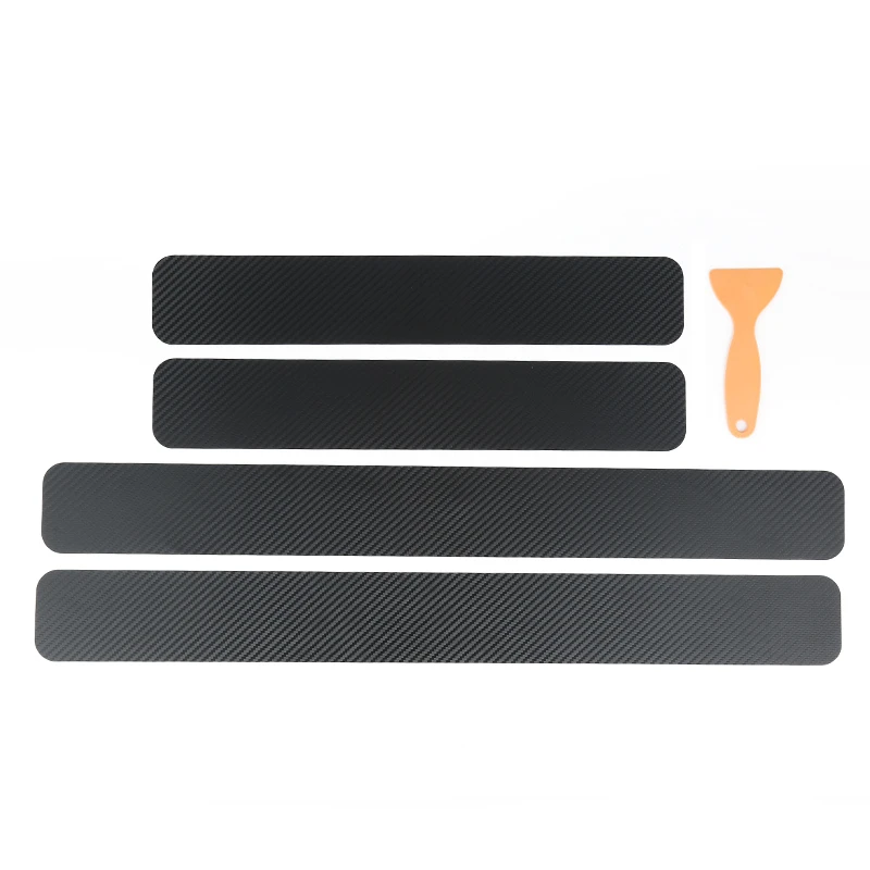 

Dropshipping 4PCS Universal 3D Carbon Fiber Stickers Decals for Car Protection Decoration Baby on board Sugar skull Ford fusion