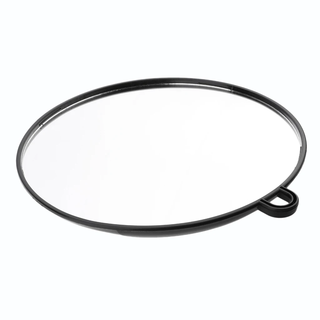 Large Round Handheld Salon Mirror Hand Held Hair Styling Makeup Mirror