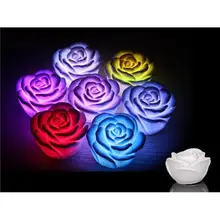 Nueva Apresurado Llevó Los Juguetes Juguetes Cesta Lumineuse Led Que Cambia de Color Flota a Rose Florece Juguetes Fiesta de Accesorios