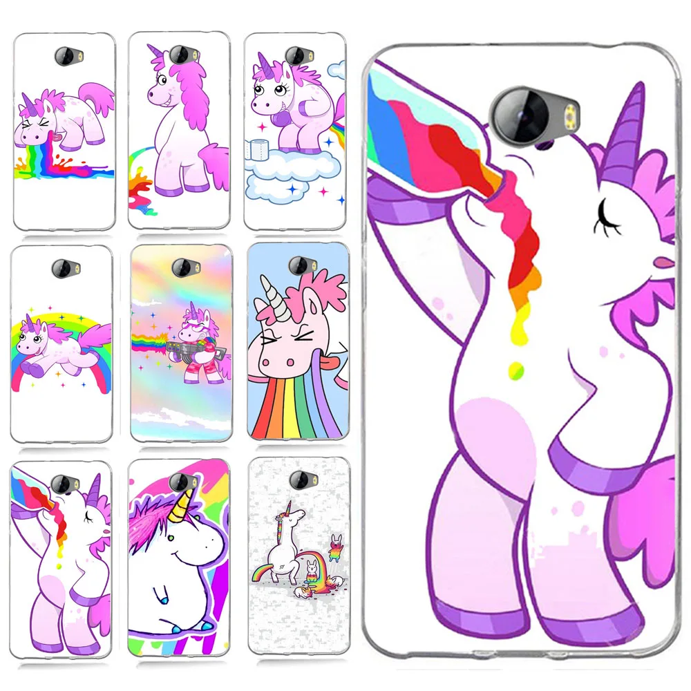 TPU Coloful Soft Funny Unicorn Painted Design Case For Huawei Y5 ii Y5ii Cover/5A LYO-L21/Y6 II Compact A011 |
