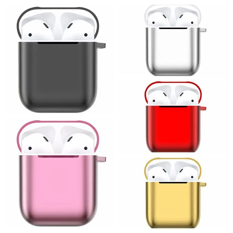 

Electroplated TPU Earphone for Apple AirPods Case Bluetooth Wireless Protective Cover Headphones Accessories Charging Box Sleeve