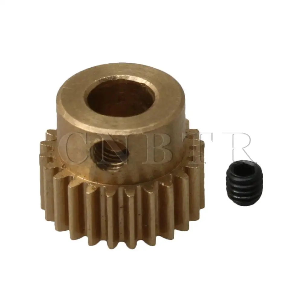 

CNBTR 13x10mm 0.5 Modulus 24T Motor Pinion Gear 5mm Hole Dia for RC Car Model