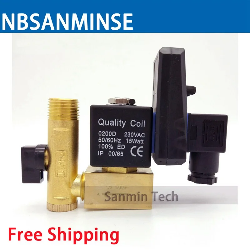 Buy SR C 15 Electronic Drain Valves 1/2 " Air Compressor Brass Valve C Type