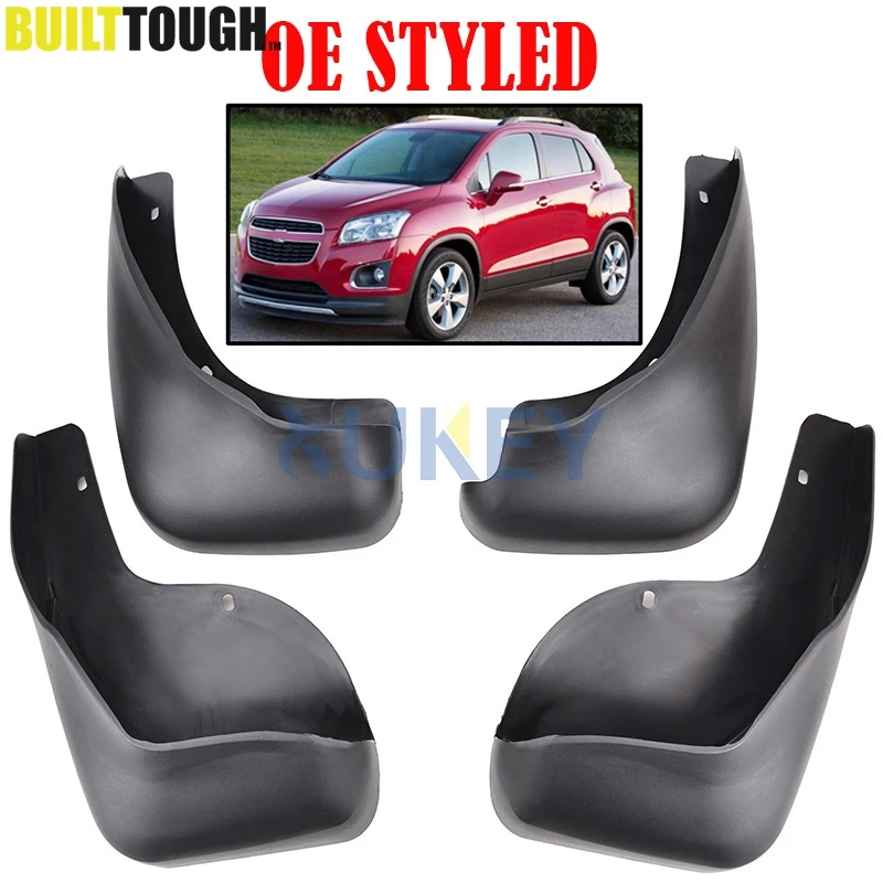 

OE Styled Mud Flaps For Chevrolet Trax Tracker Holden 2013+ Mudflaps Splash Guards Front Rear Mud Flap Mudguards 2014 - 2018