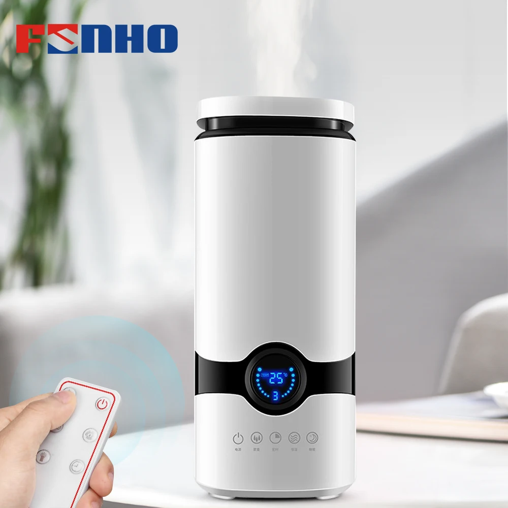 FUNHO Малый 4L большой ёмкость ультразвуковой увлажнитель для дома дистанционного