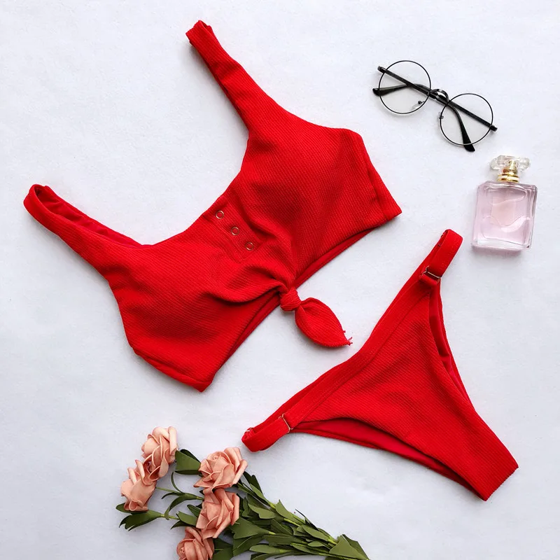 

New 2018 Bikini Summer Sexy Swimwear Women Swimsuit Push Up Maillot De Bain Femme Solid Biquini