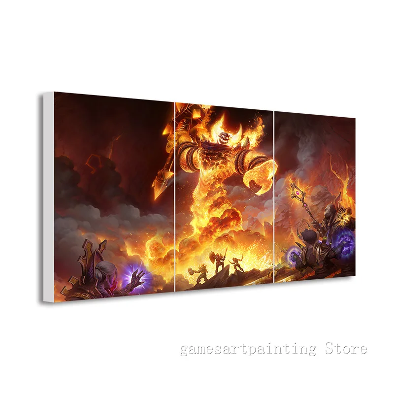 3 шт. настенный постер для видеоигр Ragnaros The Firelord|Рисование и каллиграфия| |