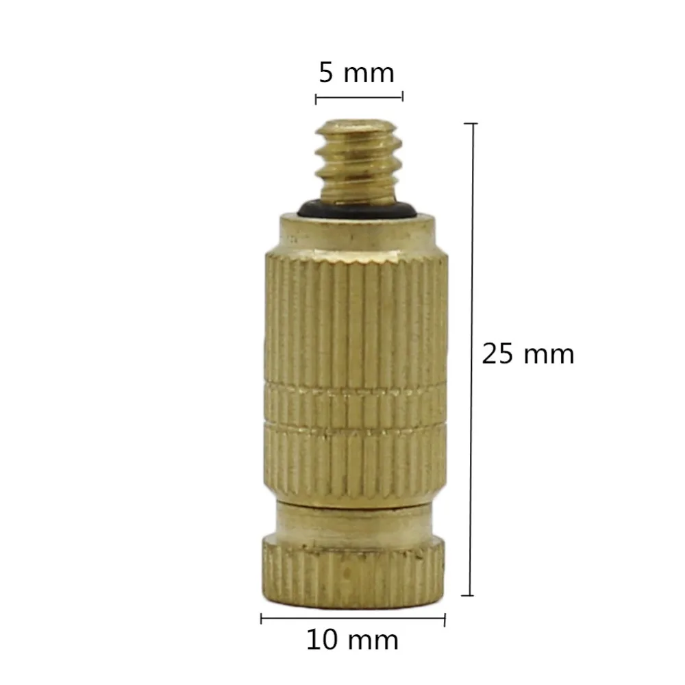 0,1-0,7 мм распылитель сопло парника Охлаждения Промышленного увлажнения латунные опрыскиватели орошения сада Форсунка тумана 5 шт