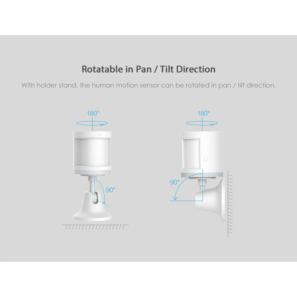 Xiaomi Aqara умный дом датчик человеческого тела устройство безопасности с держателем Стенд движение чувство светильник датчик интенсивности обнаружения