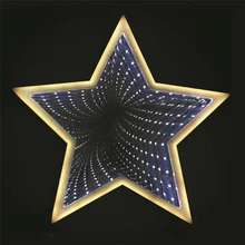 Night Light Star Idea Light Infinity Mirror Tunnel Lamp Mirror Tunnel light Home LED Idea Gift Creative Mirror