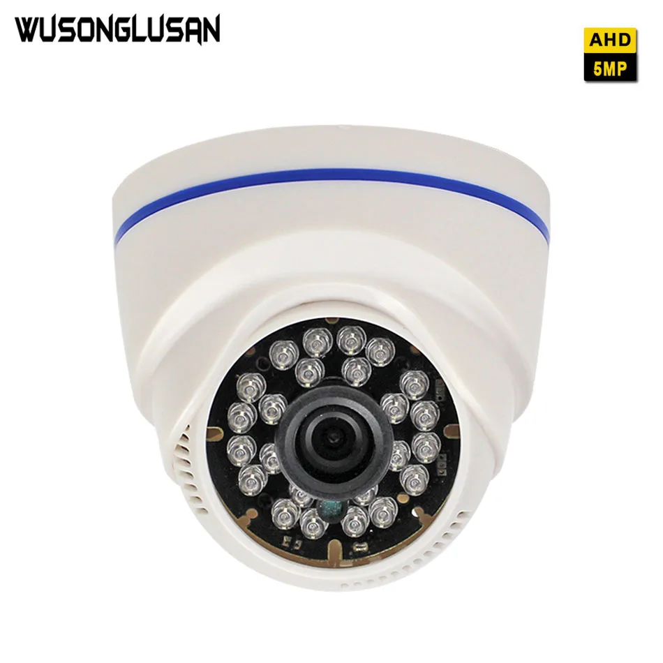 

5MP AHD CMOS Sensor Camera AHD-H Indoor Dome With 3.6mm 6mm 8mm lens 24 Infrared leds IR Cut Night Vision CCTV Surveillance Cam