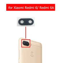 2 шт. для Xiaomi Redmi 6 камера со стеклянными линзами сзади для Redmi 6A камера со стеклянными линзами с клеем Замена запасных частей