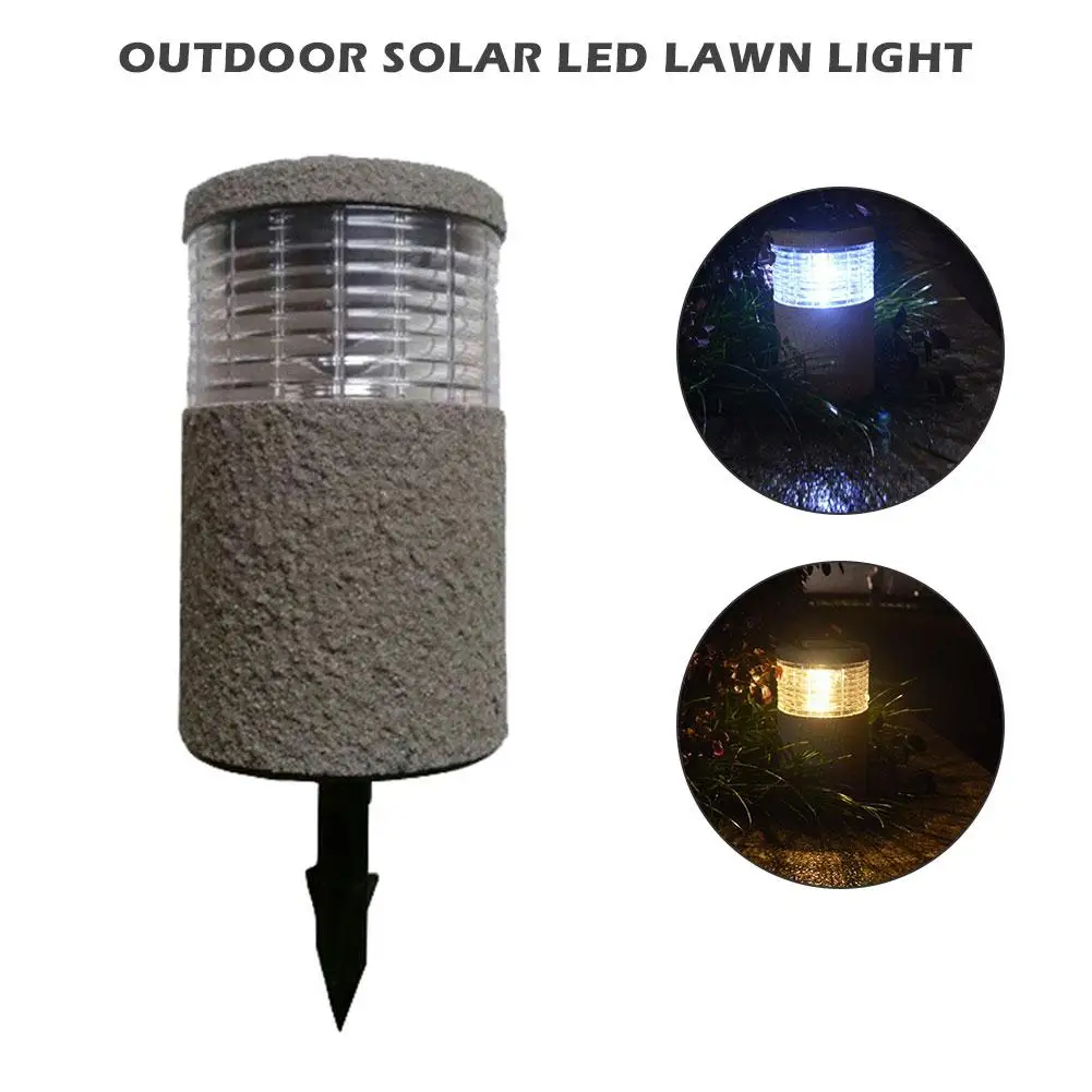 

Outdoor Solar LED Lawn Light Garden Path Lawn Landscape Lamp Rainproof Solar Bollard Light Solar Led Stick Light Warm/Cold white