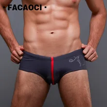 Купальные трусы, мужские сексуальные плавки с низкой талией, купальные плавки, разноцветные купальники, купальный костюм, пляжные шорты для геев, одежда для плавания