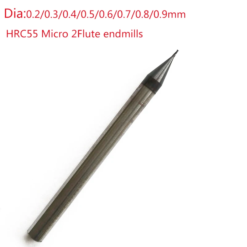 

TC-D0.5xD4x50L-2F End Mill Flat Replacement CNC Cutter Tialn Tungsten steel