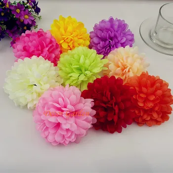 

10CM Artificial chrysanthemum Silk Flower Heads For DIY Flower bouquet Party Decorations Hat Shoes Apparel accessory props