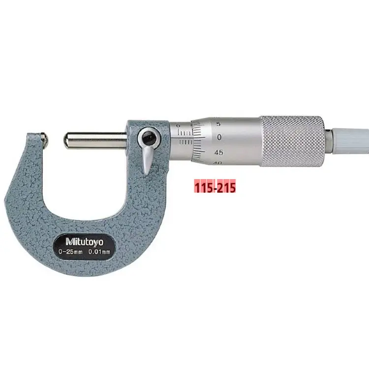 

Mutitoyo 0-25mm Spherical Face Micrometer 115-215