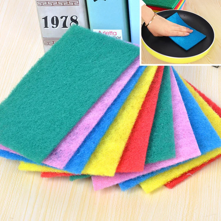 

10pcs Scouring Pads Cleaning Cloth Dish Towel Kitchen Scour Scrub Cleaning