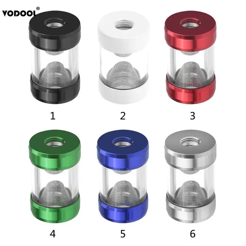 

G1/4 Water Cooling Filter Double Head Metal Cover Cylinder 0.15mm Double Inner Thread for Hard Tube PC Computer Water Cooling