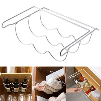 

Storage Rack with Hooks Organizer Holder Display Drawer for Beer Icebox Wardrobe 899