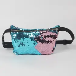 Спорт на открытом воздухе Блёстки женщины Fanny Pack мобильный двойной цвет блестка спортивные Бег бег поясные сумки мешок падение доставка #10