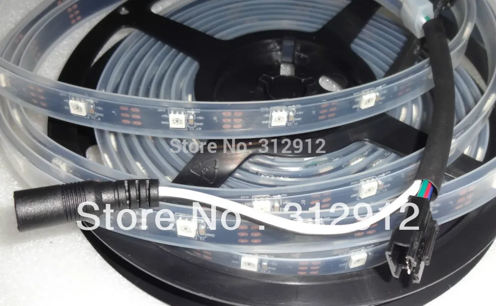 Светодиодная Пиксельная лента 5 м DC5V INK1003 IP68 30 светодиодов 5050 (RGB с IC)/м пикселями