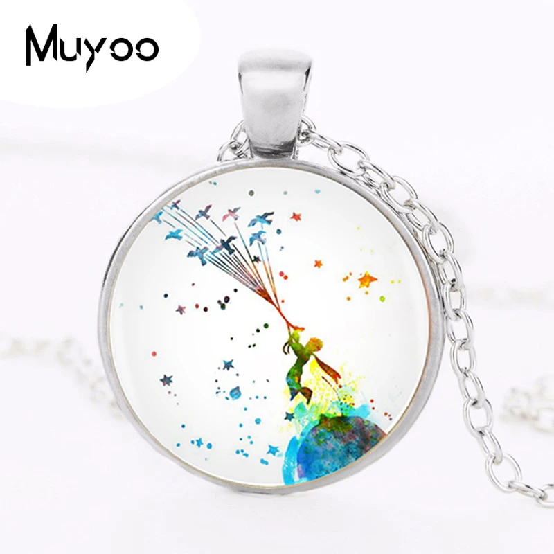 

1pcs/lot The Little Prince Pendant Necklace Long Chian Statement Handmade Fashion Necklace For Women HZ1