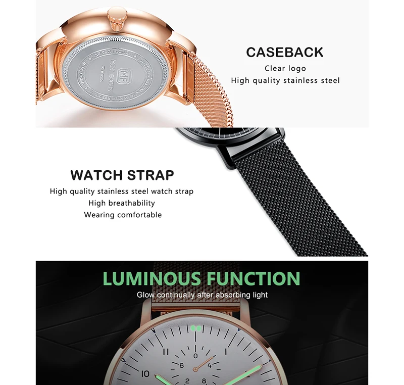 relogio masculino Mens Watches Top Brand Luxury MINI FOCUS Quartz Men's Watch  Business Rose Gold Fashion Male Clock Men 2019 (8)