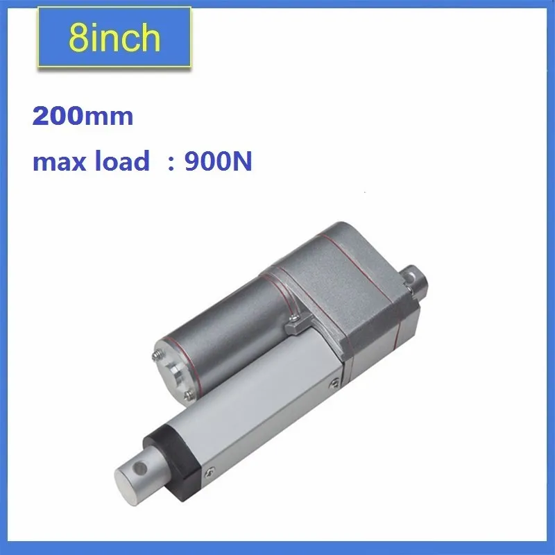 

10K Potentiometer Feedback 12VDC 24vDC 900N198LBS force Electric Linear Actuator Motor 200mm/8