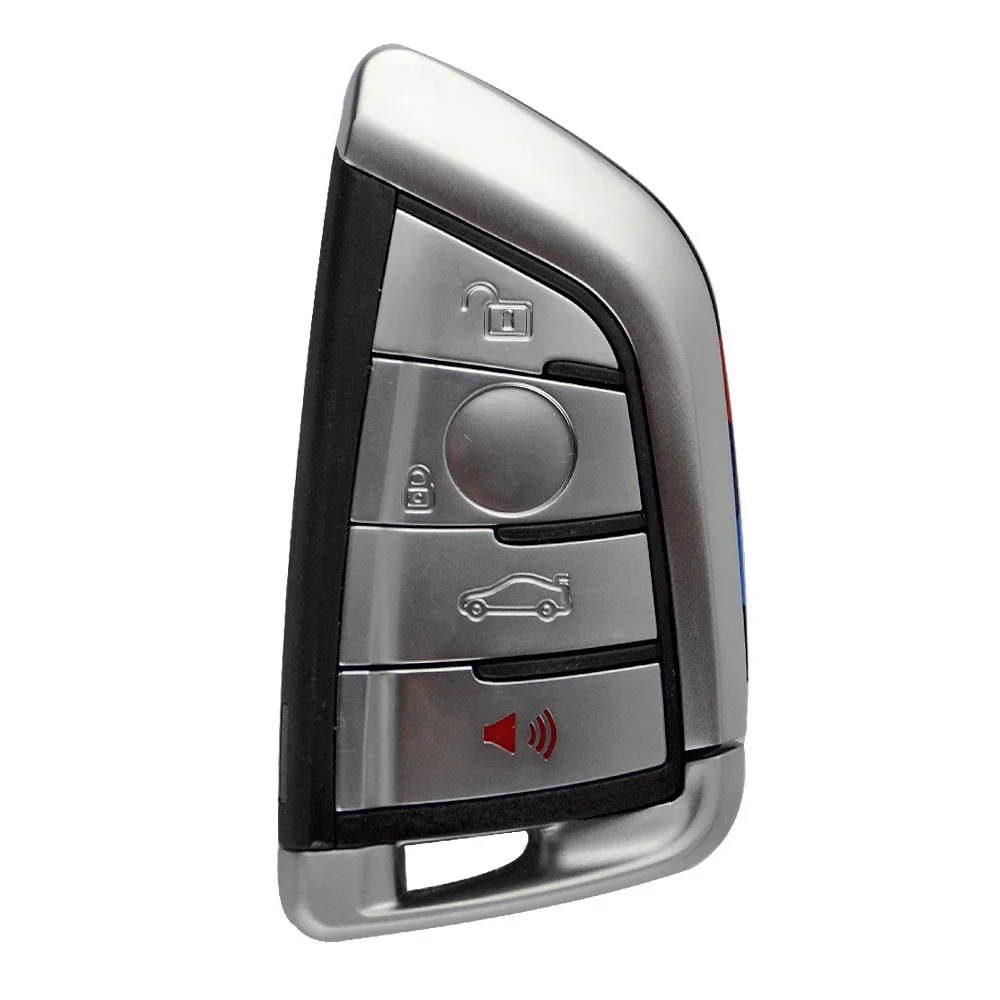 Okeytech 3 4 кнопки Чехол для автомобильного смарт-ключа чехол для BMW, Возраст 1, 2, 3, 4, 5, 6, 7, серия X1 X5 X6 X5M X6M X1 X3 F шасси CAS4+ FEM оболочки - Количество кнопок: D